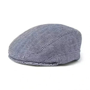 NWT Janie and jack Baby Herringbone navy Newsboy Cap